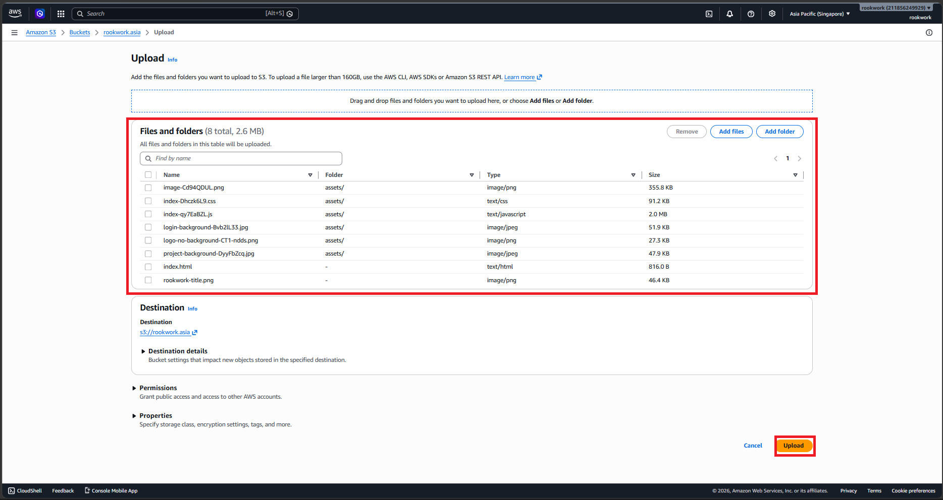 Confirm and Create Bucket